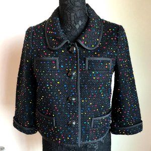 Kate Spade - Black Speckled Blazer - Size 6 - EUC